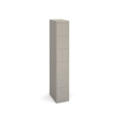 Bisley lockers with 6 doors 457mm deep - grey