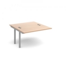 Connex add on units back to back 1200mm x 1600mm - silver frame and beech top