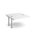 Connex add on units back to back 1200mm x 1600mm - silver frame and white top