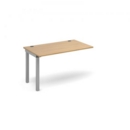 Connex add on unit single 1200mm x 800mm - silver frame and oak top