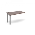 Connex add on unit single 1200mm x 800mm - silver frame and walnut top