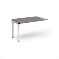 Connex add on unit single 1200mm x 800mm - white frame and grey oak top