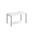 Connex starter unit single 1200mm x 800mm - silver frame and white top