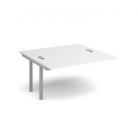 Connex add on units back to back 1400mm x 1600mm - silver frame and white top