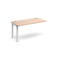 Connex add on unit single 1400mm x 800mm - white frame and beech top