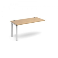 Connex add on unit single 1400mm x 800mm - white frame and oak top