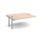 Connex add on units back to back 1600mm x 1600mm - silver frame and beech top