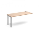 Connex add on unit single 1600mm x 800mm - silver frame and beech top