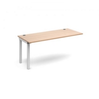 Connex add on unit single 1600mm x 800mm - white frame and beech top