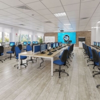 Connex single desk 1600mm x 800mm - white frame and grey oak top