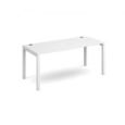 Connex single desk 1600mm x 800mm - white frame and white top