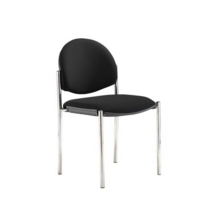 Coda multi purpose chair and no arms and black fabric