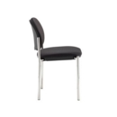 Coda multi purpose chair and no arms and black fabric