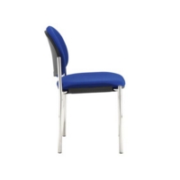 Coda multi purpose chair and no arms and blue fabric