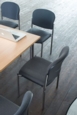 Coda multi purpose stackable conference chair with no arms - Slip Grey