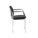Coda multi purpose chair and with arms and black fabric