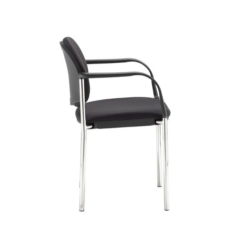 Coda multi purpose chair and with arms and black fabric