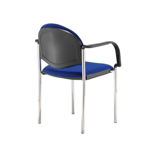 Coda multi purpose chair and with arms and blue fabric