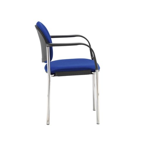 Coda multi purpose chair and with arms and blue fabric