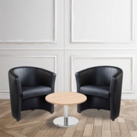 Bundle deal - 2 x London tub chairs with 600mm coffee table - beech