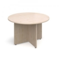 Bundle deal 4 x Essen visitors chairs with RT12 meeting table - grey oak