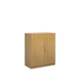 Systems double door cupboard 1200mm high - oak
