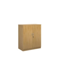 Systems double door cupboard 1200mm high - oak
