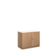 Systems double door cupboard 800mm high - beech