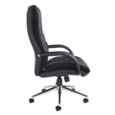 Derby high back executive chair - black faux leather
