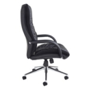 Derby high back executive chair - black faux leather