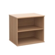 Deluxe desk high bookcase 600mm deep - beech