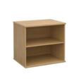 Deluxe desk high bookcase 600mm deep - oak