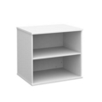 Deluxe desk high bookcase 600mm deep - white