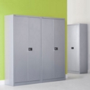 Steel contract cupboard with 1 shelf 1000mm high - green