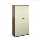 Steel contract cupboard with 3 shelves 1806mm high - coffee/cream