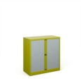 Bisley systems storage low tambour cupboard 1000mm high - green