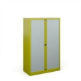 Bisley systems storage medium tambour cupboard 1570mm high - green