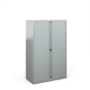 Bisley systems storage medium tambour cupboard 1570mm high - silver