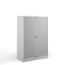Bisley systems storage medium tambour cupboard 1570mm high - white