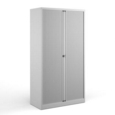 Bisley systems storage high tambour cupboard 1970mm high - white