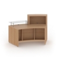 Denver medium curved complete reception unit - beech