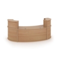 Denver large curved complete reception unit - beech