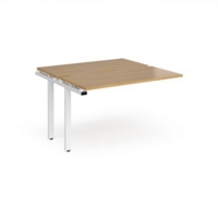 Adapt add on units back to back 1200mm x 1200mm - white frame and oak top