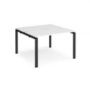 Adapt starter units back to back 1200mm x 1200mm - black frame and white top