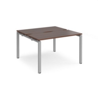 Adapt starter units back to back 1200mm x 1200mm - silver frame and walnut top