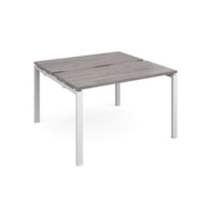 Adapt starter units back to back 1200mm x 1200mm - white frame and grey oak top