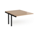 Adapt add on unit single 1200mm x 1600mm - black frame and beech top