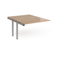 Adapt add on units back to back 1200mm x 1600mm - silver frame and beech top