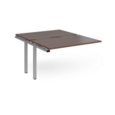 Adapt add on units back to back 1200mm x 1600mm - silver frame and walnut top