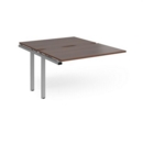 Adapt add on units back to back 1200mm x 1600mm - silver frame and walnut top